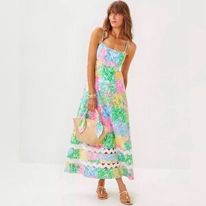 Lilly Pulitzer Colorful Floral Maxi Dress